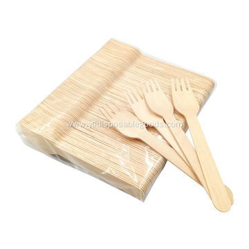 140mm disposable wooden fork